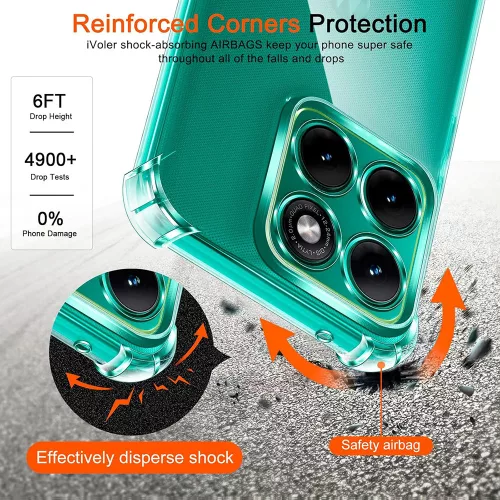 Techsuit - Shockproof Átlátszó Ütésálló Szilikon tok - Motorola Edge 70 Fusion - Átlátszó