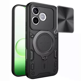   Techsuit - CamGuard Pro tok ütésálló tok - Honor 600 Lite - Fekete