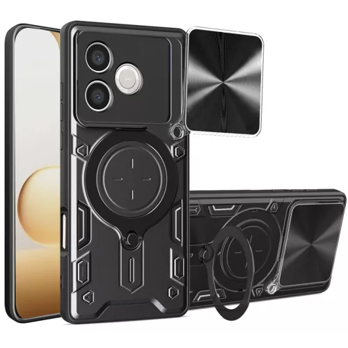 Techsuit - CamGuard Pro ütésálló tok - Honor 600 Lite - Fekete