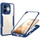 Techsuit - ColorVerse 360 tok kijelzővédővel - Honor 600 Lite - Kék