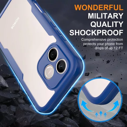 Techsuit - ColorVerse 360 tok kijelzővédővel - Honor 600 Lite - Kék