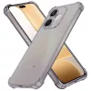 Techsuit - Shockproof Átlátszó Ütésálló Szilikon tok - Honor 600 Lite - Átlátszó fekete