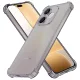 Techsuit - Shockproof Átlátszó Ütésálló Szilikon tok - Honor 600 Lite - Átlátszó fekete