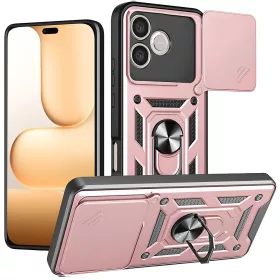   Techsuit - Camshield ütésálló tok - Honor 600 Lite - Rosegold