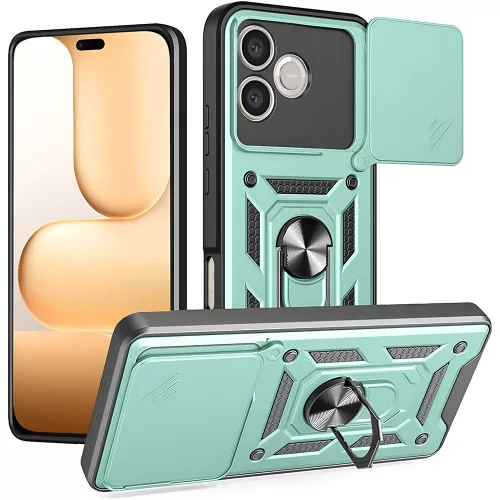 Techsuit - Camshield ütésálló tok - Honor 600 Lite - Zöld