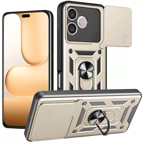 Techsuit - Camshield ütésálló tok - Honor 600 Lite - Arany