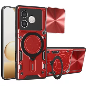   Techsuit - CamGuard Pro ütésálló tok - Honor 600 Lite - Piros