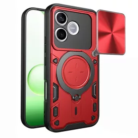   Techsuit - CamGuard Pro tok ütésálló tok - Honor 600 Lite - Piros