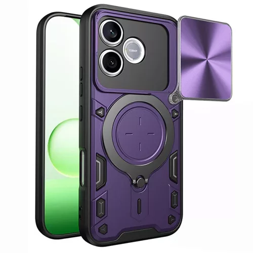 Techsuit - CamGuard Pro tok ütésálló tok - Honor 600 Lite - Lila