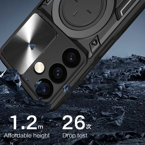 Techsuit - CamGuard Pro ütésálló tok - Honor 600 Lite - Lila