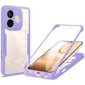   Techsuit - ColorVerse 360 tok kijelzővédővel - Honor 600 Lite - Lila