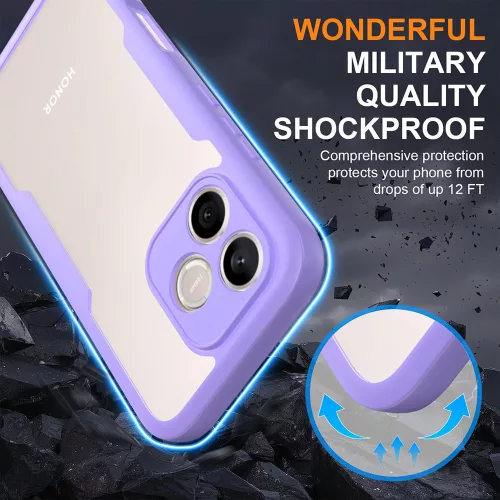 Techsuit - ColorVerse 360 tok kijelzővédővel - Honor 600 Lite - Lila