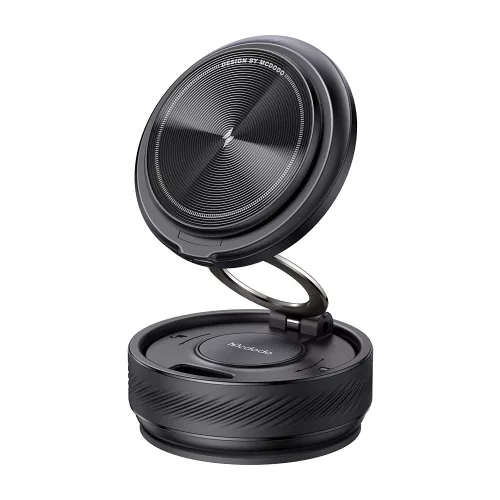 Mcdodo - Autós tartó vezeték nélküli töltéssel (CH-8610) - Műszerfalra, Biztos tartás, 360° Vacuum Suction Mágneses 15W - Black
