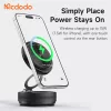 Mcdodo - Autós tartó vezeték nélküli töltéssel (CH-8610) - Műszerfalra, Biztos tartás, 360° Vacuum Suction Mágneses 15W - Black