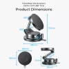 Lisen - Autós tartó with Wireless Charger W608 Pro (YL0225090001) - Tapadókorong, 25W, Qi2.2 - Black