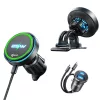 Lisen - Autós tartó with Wireless Charger W116 (YL0225060018) - Szellőzőrácsra / Műszerfalra, with Cooling Fan, 25W, Qi2.2 - Black