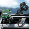 Lisen - Autós tartó with Wireless Charger W116 (YL0225060018) - Szellőzőrácsra / Műszerfalra, with Cooling Fan, 25W, Qi2.2 - Black