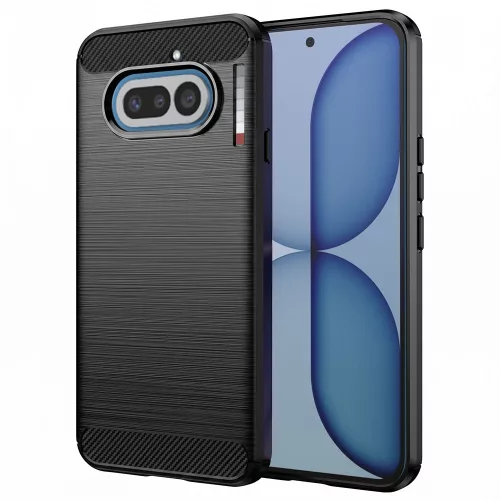Techsuit - Carbon szilikon tok - Nothing Phone (4a) - Fekete