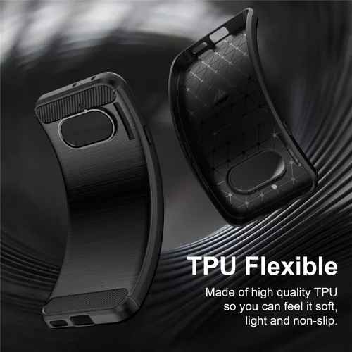 Techsuit - Carbon szilikon tok - Nothing Phone (4a) - Fekete