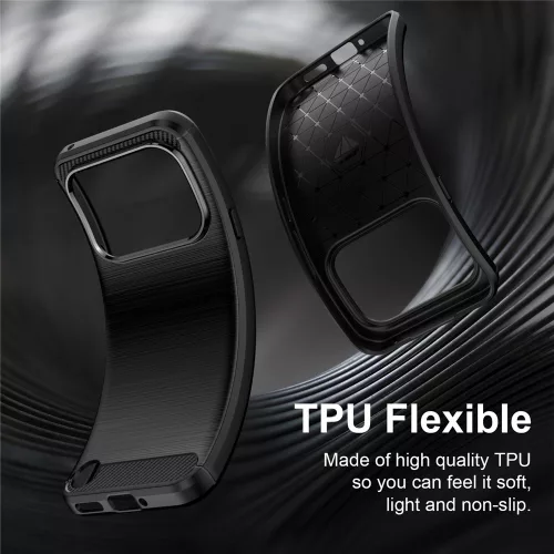 Techsuit - Carbon szilikon tok - Nothing Phone (4a) Pro - Fekete