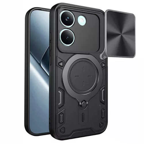 Techsuit - CamGuard Pro ütésálló tok - Xiaomi Poco X8 Pro - Fekete