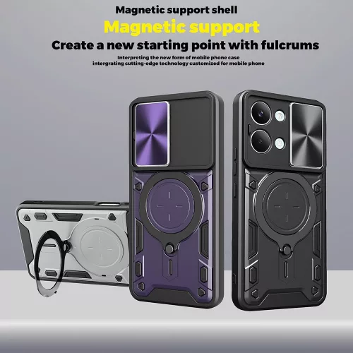 Techsuit - CamGuard Pro ütésálló tok - Xiaomi Poco X8 Pro - Fekete