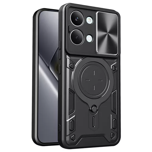 Techsuit - CamGuard Pro tok ütésálló tok - Xiaomi Poco X8 Pro Max - Fekete
