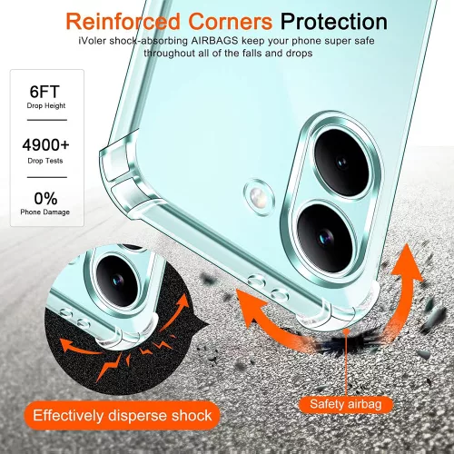Techsuit - Shockproof Átlátszó Ütésálló Szilikon tok - Xiaomi Poco X8 Pro - Átlátszó