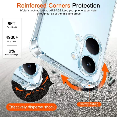 Techsuit - Shockproof Átlátszó Ütésálló Szilikon tok - Xiaomi Poco X8 Pro Max - Átlátszó
