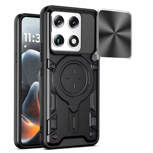 Techsuit - CamGuard Pro tok ütésálló tok - Motorola Signature - Fekete