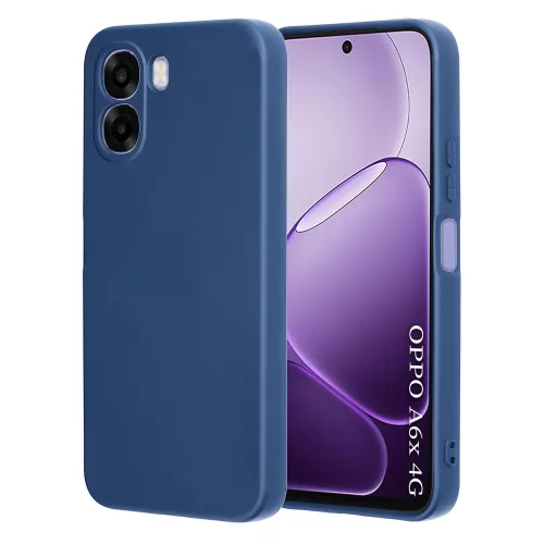Techsuit - SoftFlex szilikon tok - Oppo A6x 4G / A6x 5G / A6k 4G - Sötétkék