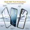 Techsuit - ColorVerse 360 tok kijelzővédővel - Oppo A6x 4G / A6x 5G / A6k 4G - Fekete