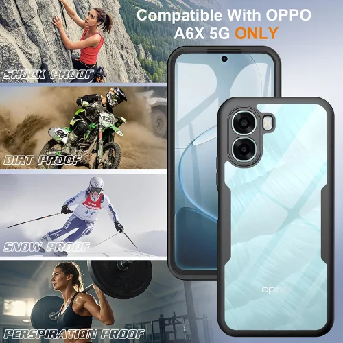 Techsuit - ColorVerse 360 tok kijelzővédővel - Oppo A6x 4G / A6x 5G / A6k 4G - Kék