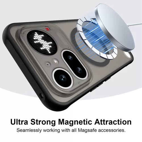 Techsuit - HaloFrost II MagSafe tok - Nothing Phone (4a) Pro - Fekete