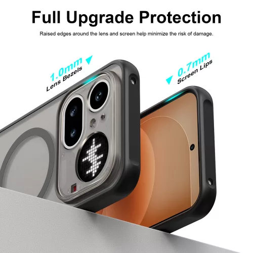 Techsuit - HaloFrost II MagSafe tok - Nothing Phone (4a) Pro - Fekete
