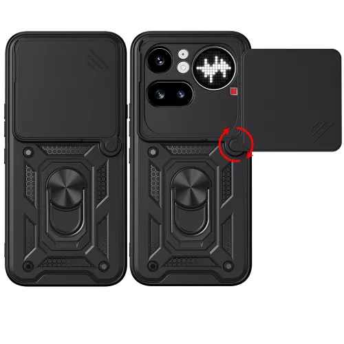 Techsuit - CamShield ütésálló tok - Nothing Phone (4a) Pro - Fekete
