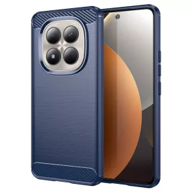   Techsuit - Carbon szilikon tok - Xiaomi Redmi Note 15 Pro 4G - Kék