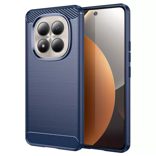 Techsuit - Carbon szilikon tok - Xiaomi Redmi Note 15 Pro 4G - Kék
