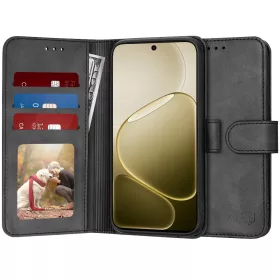 Techsuit - Diary Book kinyitható tok - Oppo A6 4G - Fekete