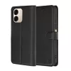 Techsuit - Leather Folio kinyitható tok - Oppo A6 4G - Fekete
