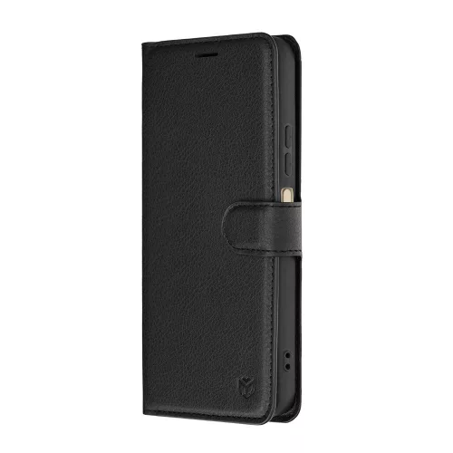 Techsuit - Leather Folio kinyitható tok - Oppo A6 4G - Fekete