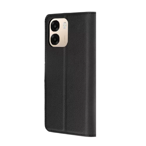 Techsuit - Leather Folio kinyitható tok - Oppo A6 4G - Fekete