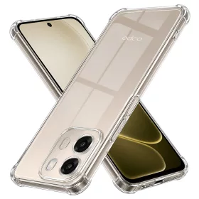   Techsuit - Shockproof Átlátszó Ütésálló Szilikon tok - Oppo A6 4G - Átlátszó