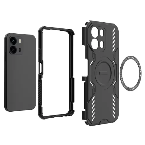 Techsuit - ArmorMag ütésálló tok - Oppo A6 4G - Fekete