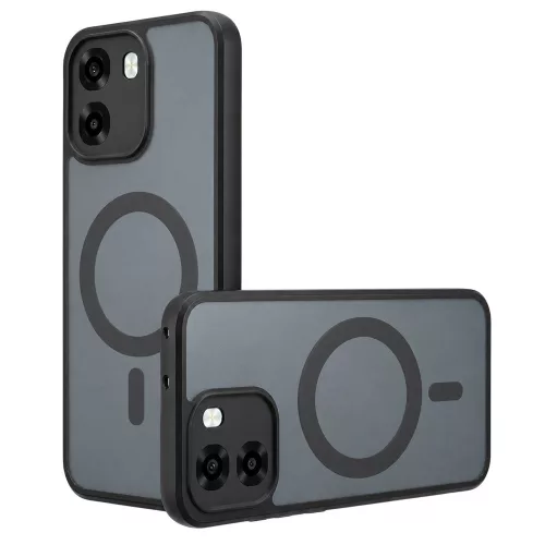 Techsuit - PureFrost MagSafe Ütésálló tok Ütésálló tok - Oppo A6 4G - Matt fekete