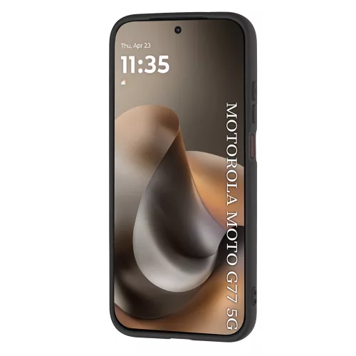 Techsuit - SoftFlex szilikon tok - Motorola Moto G77 / G67 - Fekete
