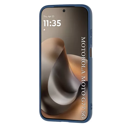 Techsuit - SoftFlex szilikon tok - Motorola Moto G77 / G67 - Sötétkék
