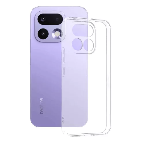 Techsuit - Clear Silicone tok - Realme 16 Pro - Átlátszó