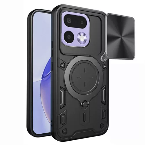 Techsuit - CamGuard Pro tok ütésálló tok - Realme 16 Pro - Fekete