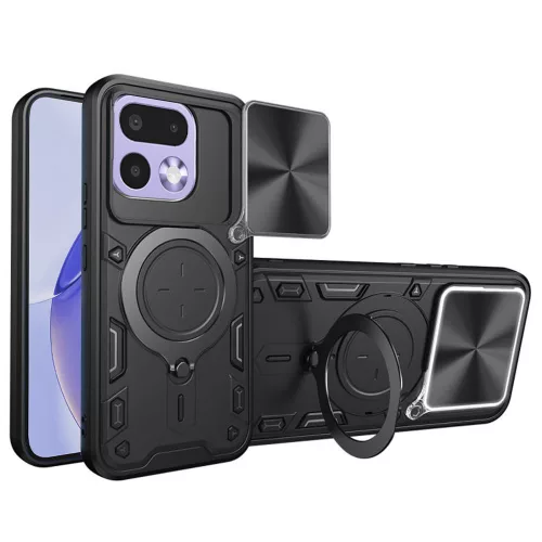 Techsuit - CamGuard Pro tok ütésálló tok - Realme 16 Pro - Fekete